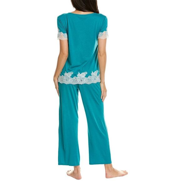 Natori 2pc Luxe Shangri La Pajama Set - Picture 2 of 3